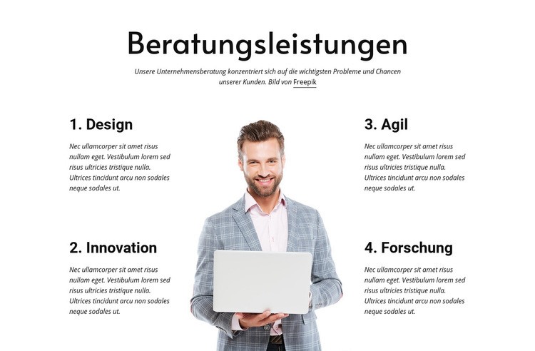 Bauen Sie ein agiles und belastbares Geschäft auf Website Builder-Vorlagen