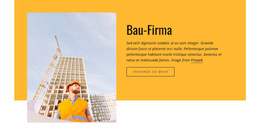 Bauingenieurwesen - Kostenlose Website-Vorlage