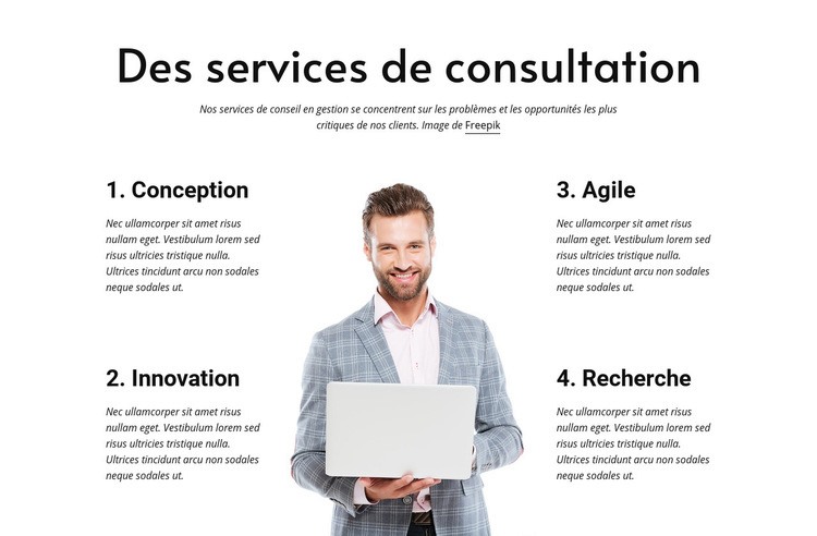 Construisez une entreprise agile et résiliente Modèles de constructeur de sites Web