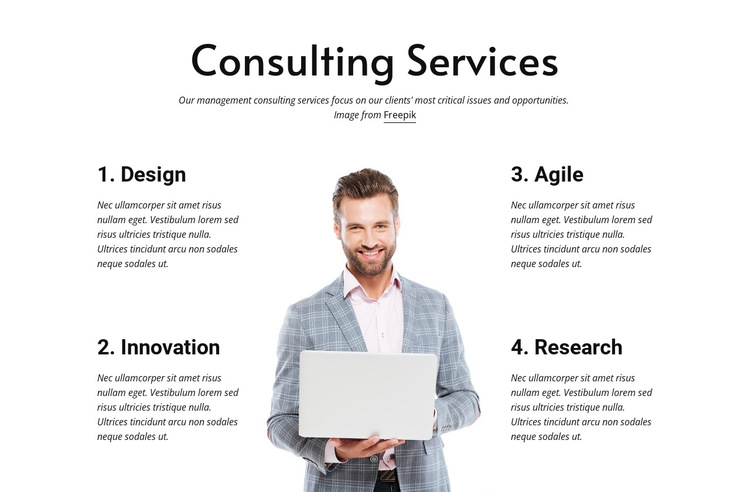 Build an agile and resilient business HTML5 Template