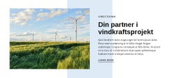 Redo Att Använda Webbplatsdesign För Wind Power Technologies