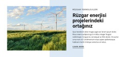 Rüzgar Enerjisi Teknolojileri - Herhangi Bir Cihazın Açılış Sayfası