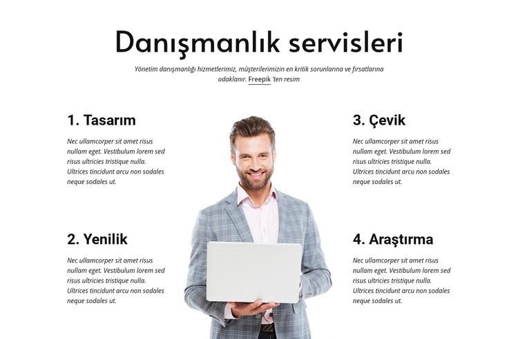 Çevik ve dayanıklı bir iş oluşturun CSS Şablonu