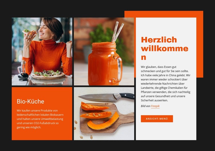 Bio-Küche Website design