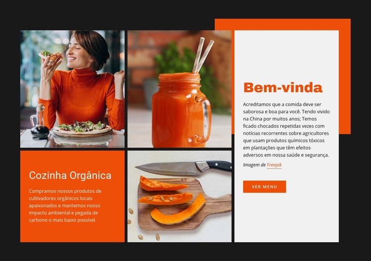 Cozinha Orgânica Construtor de sites HTML