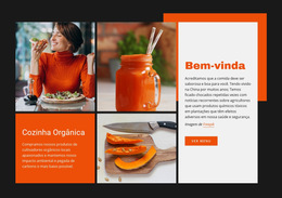 Cozinha Orgânica - Modelo De Site Gratuito