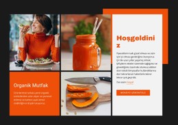 Organik Mutfak Şablon HTML CSS Duyarlı