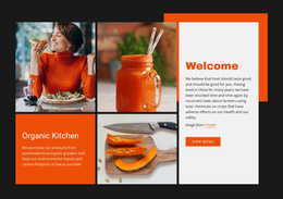 Organic Kitchen Template HTML CSS Responsive