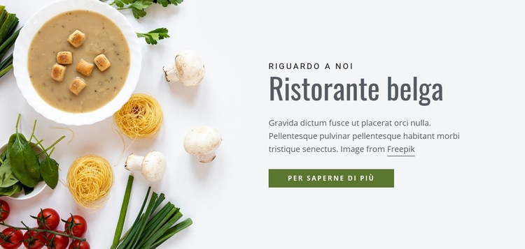 Ristorante belga Costruttore di siti web HTML