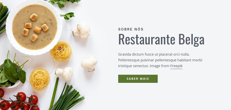 Restaurante Belga Landing Page