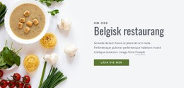 Fantastisk Webbdesign För Belgisk Restaurang