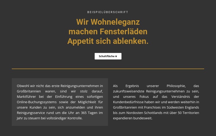 Text auf dunklem Hintergrund CSS-Vorlage