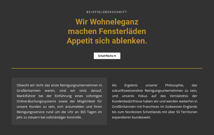 Text auf dunklem Hintergrund Joomla Vorlage