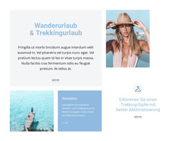 Reisen In Warme Länder – Einfache Website-Vorlage