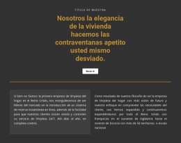 Diseño De Sitio Web Premium Para Texto Sobre Un Fondo Oscuro