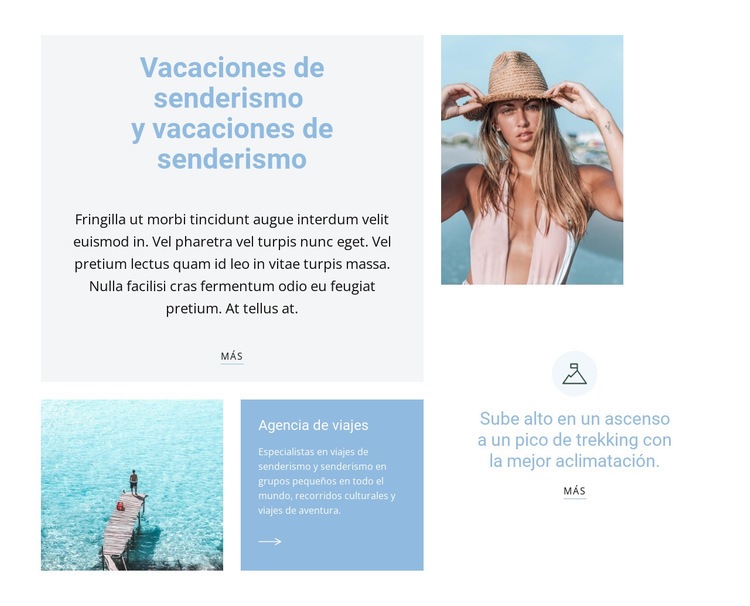 Viajar a países cálidos Diseño de páginas web