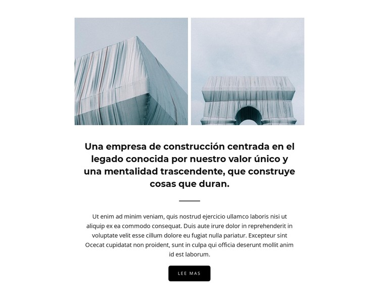 Construcción de objetos significativos Plantilla CSS