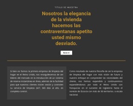 Texto Sobre Un Fondo Oscuro - Plantilla HTML