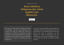 HTML5 Réactif Pour Texte Sur Fond Sombre