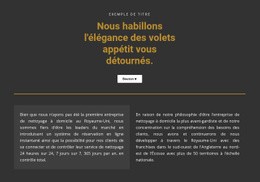 Texte Sur Fond Sombre - Modèle Polyvalent D'Une Page