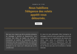 Thème WordPress Polyvalent Pour Texte Sur Fond Sombre
