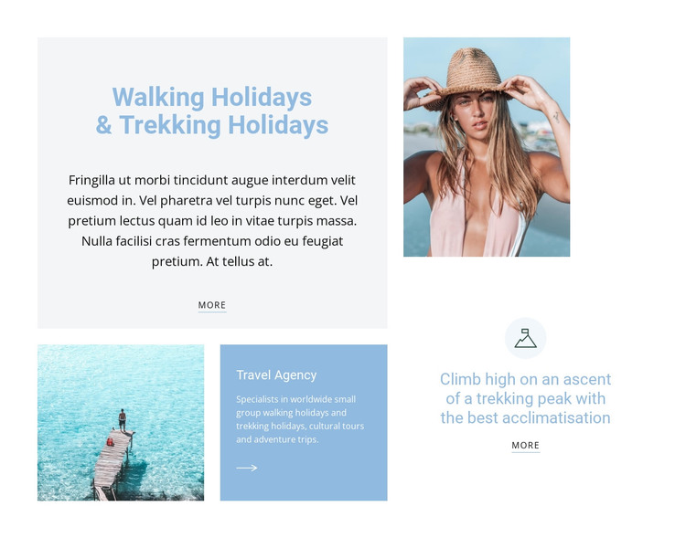 Travel to warm countries HTML Template