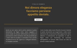 Progettazione Di Siti Web Premium Per Testo Su Sfondo Scuro