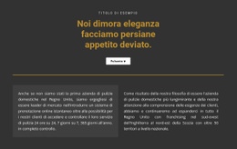 Testo Su Sfondo Scuro - Modello Di Sito Web Personale