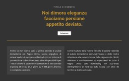 HTML5 Reattivo Per Testo Su Sfondo Scuro