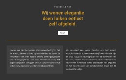 HTML5 Responsief Voor Tekst Op Een Donkere Achtergrond