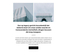 Webpagina Voor Constructie Van Belangrijke Objecten