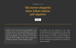 Premium Website-Ontwerp Voor Tekst Op Een Donkere Achtergrond