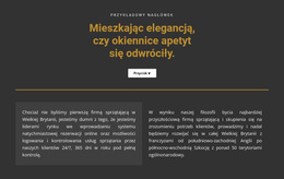 Uniwersalny Motyw WordPress Dla Tekst Na Ciemnym Tle