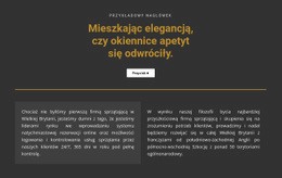 Tekst Na Ciemnym Tle - Szablon Osobistej Witryny Internetowej