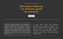 HTML5 Responsywny Dla Tekst Na Ciemnym Tle