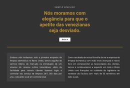 Texto Em Fundo Escuro - Modelo HTML