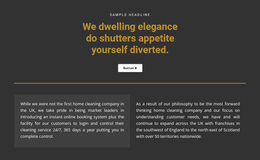 Text On A Dark Background - Personal Website Template