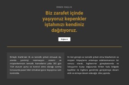 Karanlık Bir Arka Plan Üzerinde Metin - HTML Builder