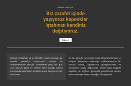 Karanlık Bir Arka Plan Üzerinde Metin - Ücretsiz Css Teması