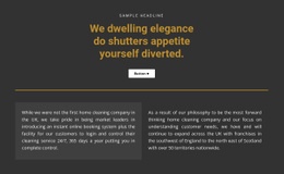 Text On A Dark Background - Customizable Professional Web Page Design