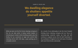 Text On A Dark Background - Functionality Landing Page