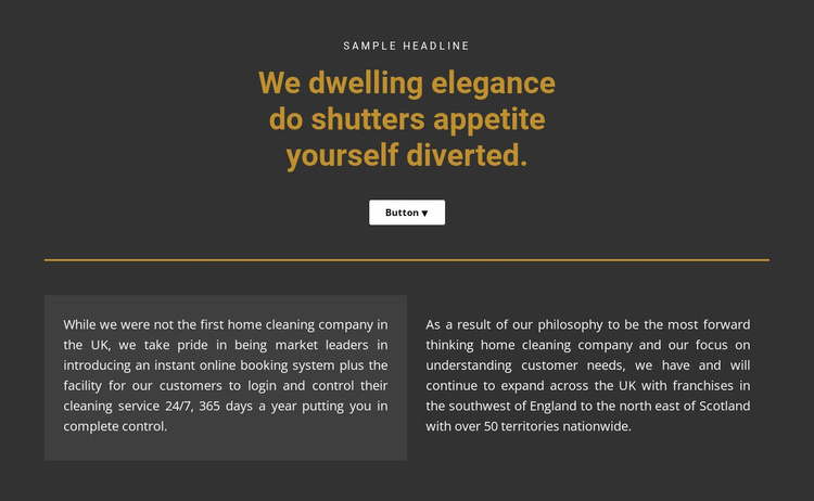 Text on a dark background Landing Page