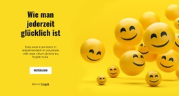 Wie Man Jederzeit Glücklich Ist - Kreatives Mehrzweck-Website-Design