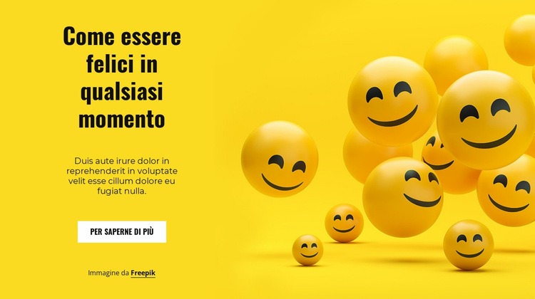 Come essere felici in qualsiasi momento? Progettazione di siti web