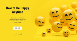 Awesome Joomla Template For How To Be Happy Anytime