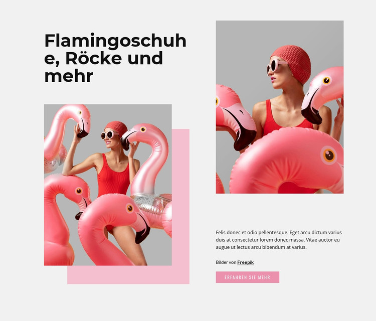 Flamingo-Mode HTML-Vorlage