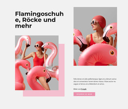 Flamingo-Mode – Website-Vorlage Herunterladen