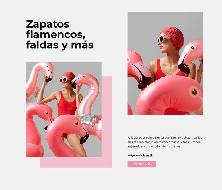 Moda Flamingo Plantillas de creación de sitios web