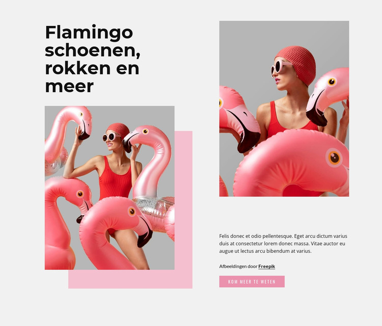 Flamingo mode HTML-sjabloon