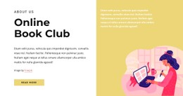 Book Club Landing Page Template